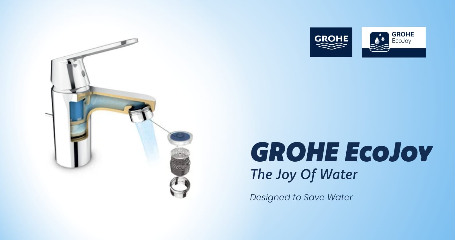 Water-saving Taps with GROHE EcoJoy at xTWOstore