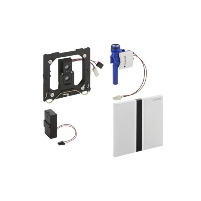 Geberit Sigma50 - Infrarot-Elektronik Drückerplatte für Urinal chrom gebürstet / schwarz