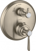 Axor Montreux - Thermostat UP F-Set Hebelgriff mit Absperrventil brushed nickel