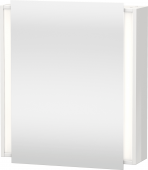Duravit Ketho - Spiegelschrank 650 x 750 x 180 mm mit 1 Spiegeltür & 2 Glasfachböden & Anschlag links verspiegelt