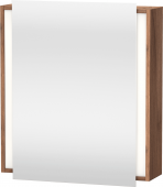 Duravit Ketho - Spiegelschrank 650 x 750 x 180 mm mit 1 Spiegeltür & 2 Glasfachböden & Anschlag links verspiegelt