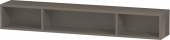 Duravit L-Cube - Regalelement horizontal 800 x 120 x 140 mm mit 3 Fächern flannel grey hochglanz