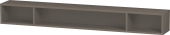 Duravit L-Cube - Regalelement horizontal 1000 x 120 x 140 mm mit 3 Fächern flannel grey seidenmatt
