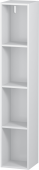 Duravit L-Cube - Regalelement vertikal 180 x 1000 x 180 mm mit 4 Fächern weiß matt