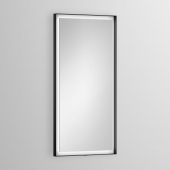 Alape Designspiegel - LED-Spiegel mit Speicherfunktion 500mm schwarz matt / verspiegelt