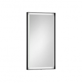 Alape Designspiegel - LED-Spiegel mit Speicherfunktion 450mm schwarz matt / verspiegelt