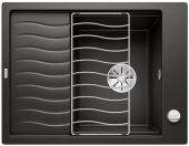 Blanco ELON - Küchenspüle 45 S SILGRANIT mit Ablauffernbedienung reversibel schwarz
