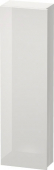 DURAVIT DuraStyle - Halbhochschrank mit 1 Tür & Anschlag links 400x1400x240mm weiß hochglanz/weiß matt