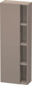 DURAVIT DuraStyle - Halbhochschrank mit 1 Tür & Anschlag links 500x1400x240mm basalt matt/weiß matt