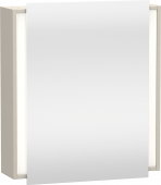 Duravit Ketho - Spiegelschrank 650 x 750 x 180 mm mit 1 Spiegeltür & 2 Glasfachböden & Anschlag rechts verspiegelt