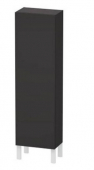 DURAVIT L-Cube - Halbhochschrank mit 1 Tür & Anschlag links 400x1320x243mm graphit supermatt/graphit supermatt