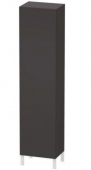 DURAVIT L-Cube - Hochschrank mit 1 Tür & Anschlag rechts 250-500x1321-2000x200-363mm graphit supermatt/graphit supermatt
