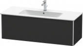 DURAVIT XSquare - Waschtischunterschrank mit 1 Frontauszug 1210x400x478mm graphite super matt/graphite super matt