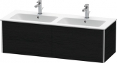 DURAVIT XSquare - Waschtischunterschrank mit 2 ausziehbare Fächer  1280x400x478mm eiche schwarz/eiche schwarz