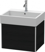 DURAVIT XSquare - Waschtischunterschrank mit 1 Frontauszug 584x397x460mm eiche schwarz/eiche schwarz