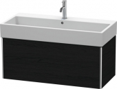 DURAVIT XSquare - Waschtischunterschrank mit 1 Frontauszug 984x397x460mm eiche schwarz/eiche schwarz