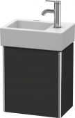 DURAVIT XSquare - Waschtischunterschrank mit 1 Tür & Anschlag links 364x397x240mm graphite super matt/graphite super matt