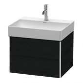 DURAVIT XSquare - Waschtischunterschrank mit 2 ausziehbare Fächer  584x397x460mm eiche schwarz/eiche schwarz