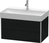 DURAVIT XSquare - Waschtischunterschrank mit 2 ausziehbare Fächer  784x397x460mm eiche schwarz/eiche schwarz