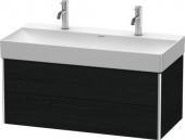 DURAVIT XSquare - Waschtischunterschrank mit 2 ausziehbare Fächer  984x397x460mm eiche schwarz/eiche schwarz