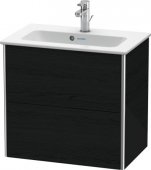 DURAVIT XSquare - Waschtischunterschrank mit 2 ausziehbare Fächer  610x560x388mm eiche schwarz/eiche schwarz