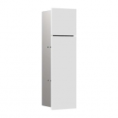 EMCO Asis Pure - Modul WC mit 2 Türen & Anschlag links 170x600x162mm alpin white/brushed stainless steel