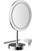 EMCO Universal - Kosmetikspiegel 3-fach Vergrößerung mit LED Beleuchtung chrom / verspiegelt