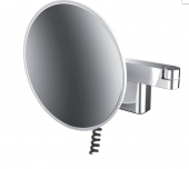 EMCO Universal - Kosmetikspiegel 3-fach Vergrößerung mit LED Beleuchtung chrom / verspiegelt