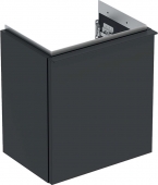 Geberit iCon - Waschtischunterschrank mit 1 Tür & Anschlag rechts 370x415x279mm lava matt/lava matt