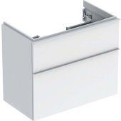 Geberit iCon - Waschtischunterschrank mit 2 ausziehbare Fächer  740x615x416mm weiß hochglanz/weiß hochglanz