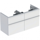 Geberit iCon - Waschtischunterschrank mit 4 Auszügen 1184x615x476mm white matt/weiß matt