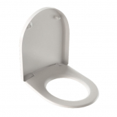 Geberit iCon - WC-Sitz mit Deckel und soft-close weiß Scharniere verchromt