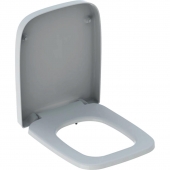 Geberit Renova Plan - WC-Sitz eckiges Design mit Absenkautomatik Quick Release weiß