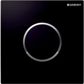 Geberit Sigma10 - Abdeckplatte zu Urinalsteuerung schwarz / glanzchrom / schwarz