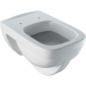 Geberit Renova Plan - Wand-Flachspül-WC ohne Rimfree weiß ohne KeraTect