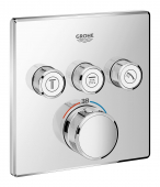Grohe Grohtherm Smartcontrol - Thermostat mit 3 Absperrventilen chrom
