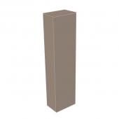 Keuco Edition 400 - Hochschrank mit 1 Tür & Anschlag links 450x1769x300mm trüffel struktur/trüffel struktur