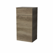 Sanipa 3way - Medium cabinet with 1 drawer & 1 tilt-out laundary basket 450x850x345mm nebraska Eiche/nebraska eiche