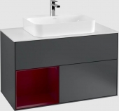 Villeroy & Boch Finion - Waschtischunterschrank mit 2 ausziehbare Fächer  1000x603x501mm macchiato matt/weiß matt
