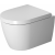 DURAVIT ME by Starck - Wand-Tiefspül-WC Compact mit Rimless® weiß seidenmatt mit HygieneGlaze