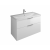 Burgbad Eqio - Waschtischunterschrank mit Waschtisch mit 2 Auszügen 1030x645x490mm weiß hochglanz/weiß hochglanz