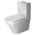 DURAVIT DuraStyle - Stand-Tiefspül-WC Kombination für Aufsatz-Spülkasten ohne Rimless weiß mit HygieneGlaze