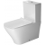 DURAVIT DuraStyle - Stand-Tiefspül-WC Comfort Kombination für Aufsatz-Spülkasten ohne Rimless weiß mit HygieneGlaze