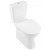 Villeroy & Boch O.novo Vita - Stand-Tiefspül-WC Kombination für Aufsatz-Spülkasten mit DirectFlush weiß mit CeramicPlus