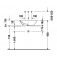 Duravit Bacino - Aufsatzbecken rechteckig 550 x 420 mm Drawing 2
