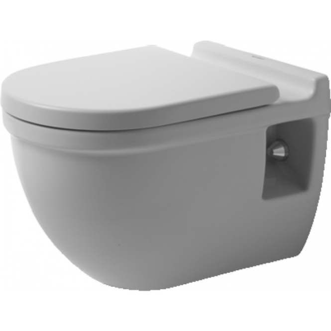 Duravit Starck 3 Wall Mounted Washdown Toilet Comfort High Without Rimless Xtwo - Duravit Starck 3 Wall Mounted Wc Duravit Starck 3 Wall Mounted Washdown Toilet Comfort High Without Rimless Xtwo - Duravit Starck 3 Wall Mounted Wc