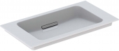 Geberit ONE - Washbasin 750x400mm without tap holes with concealed overflow white with KeraTect