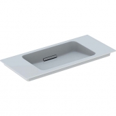 Geberit ONE - Washbasin 900x400mm without tap hole with concealed overflow white with KeraTect