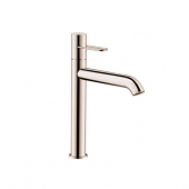 AXOR Uno - Single Lever Basin Mixer 190 with non-closable drain valve brushed nickel