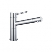 Blanco Alta Compact - Single lever kitchen mixer M-Size with Swivel Spout and Flow Limiter for open water heaters chrome